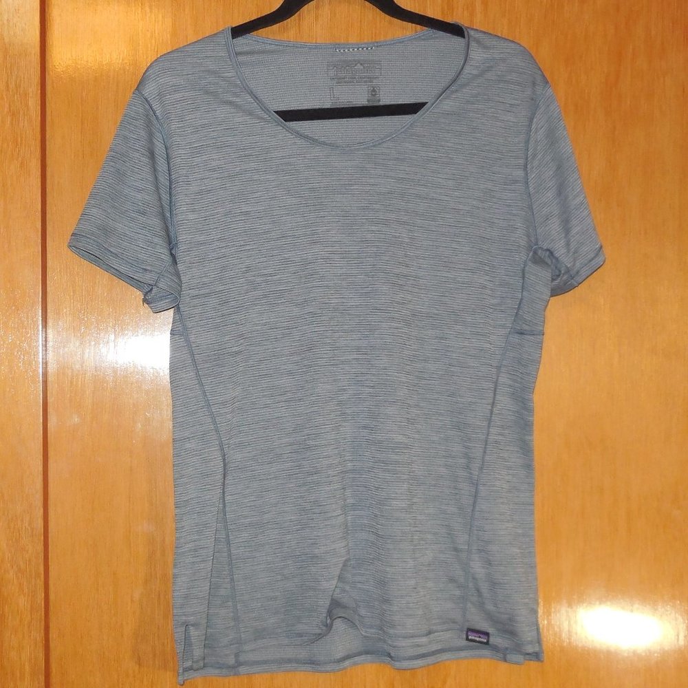 Women's Capilene Cool Lightweight Short Sleeved Shirt, Size Large, Grey
